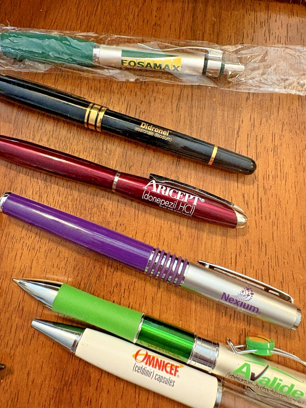 Lot 58 Metal and Plastic Pharmaceutical Drug Rep Pens Medical Collectibles
