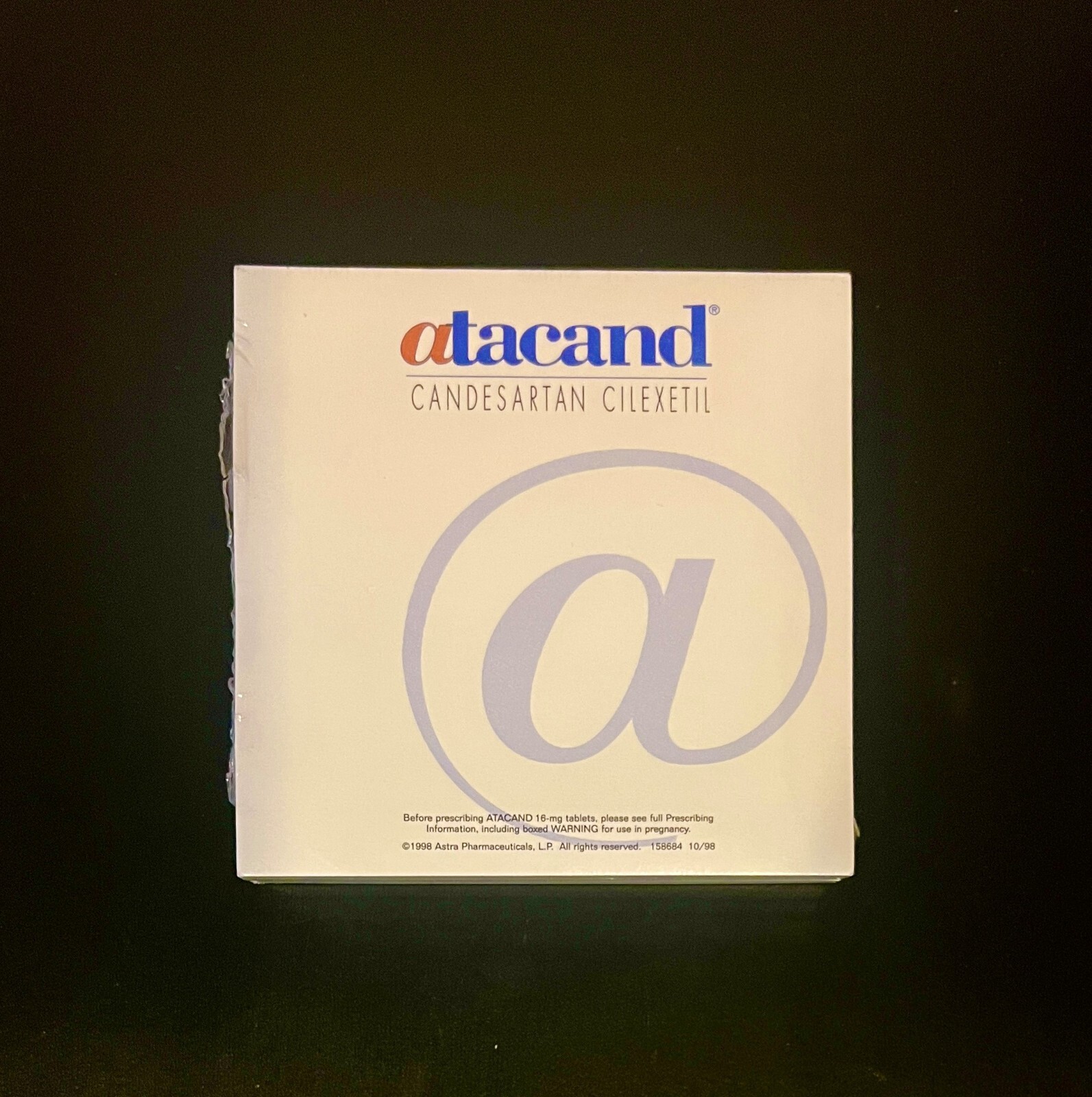 4 Vintage (1998) ATACAND Post-it Note Pads in Original Seal Pharma Drug 4” x 4”