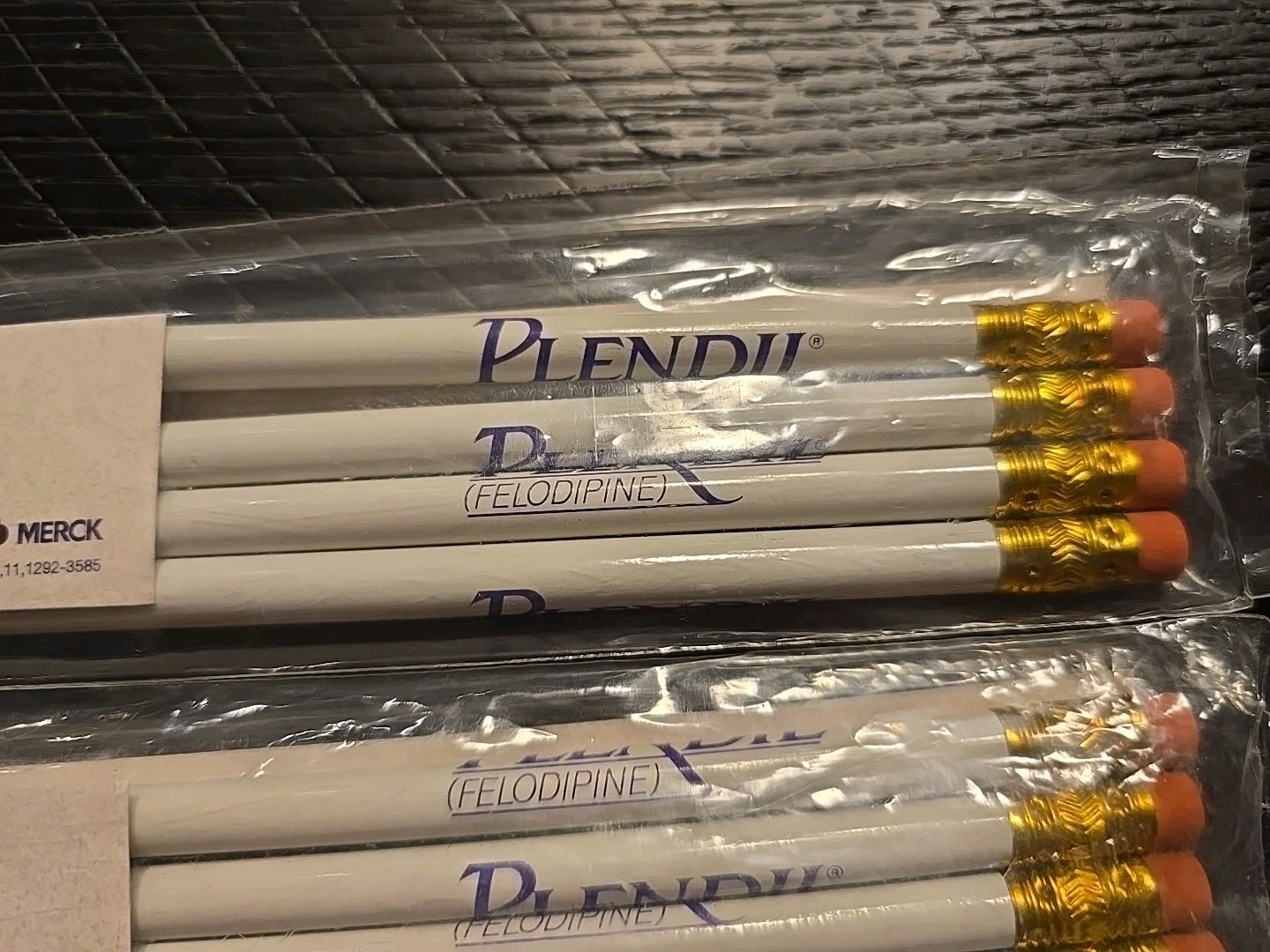 Plendil Pencils NIP 2 Packs (8) Drug Rep Pharmaceutical Advertising Pencil MERCK