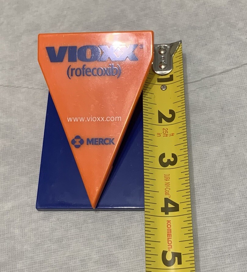 Large Merck Vioxx Rofecoxib Chip Bag Clip Fridge Magnet Pharma Drug Medicine