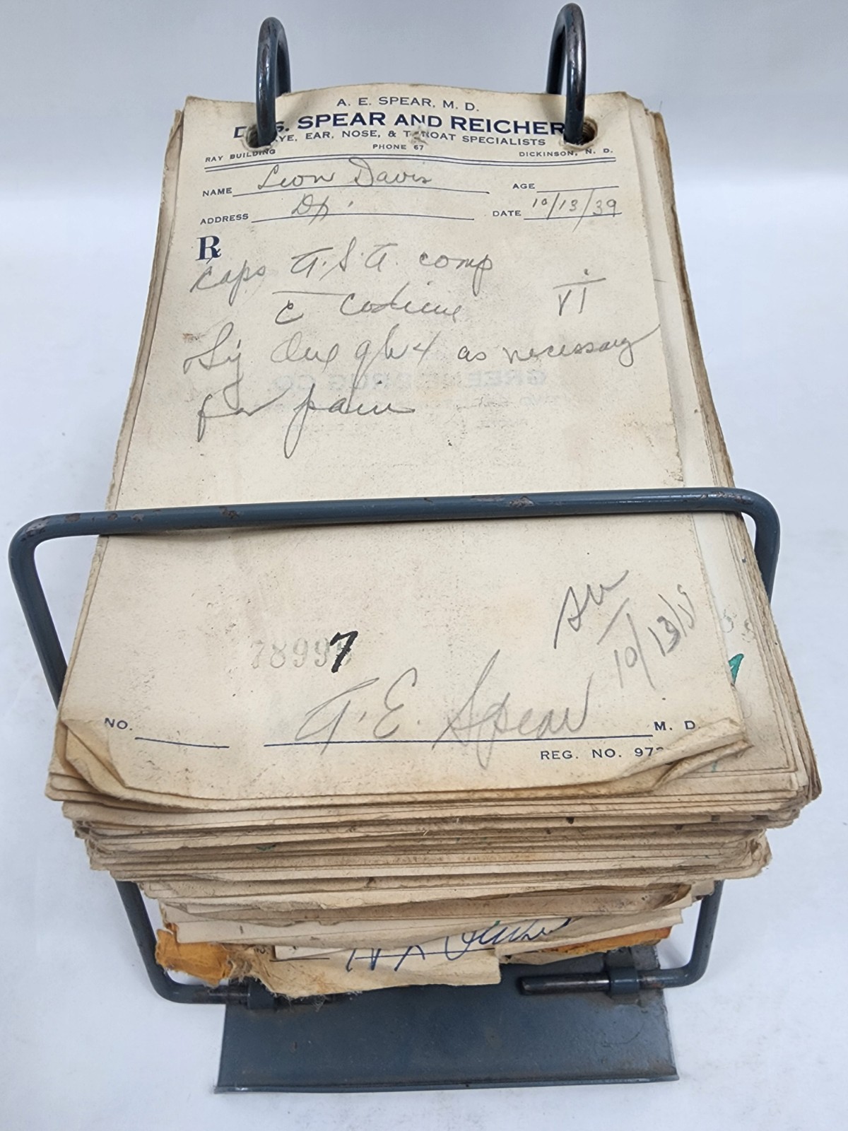 Prescription Atlas Rx Pad Paper Apothecary Druggist Pharmacy Medicine 1939