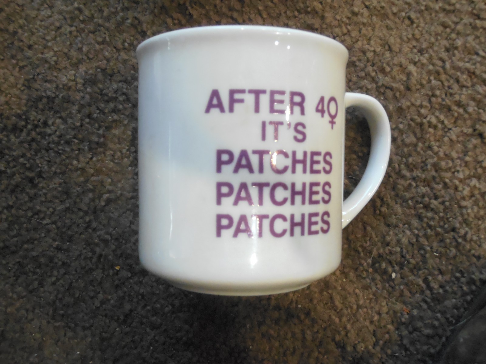 CIBA HORMONE PATCHES Mugs Pharmaceutical Drug Rep Coffee Advertising Promo Swag