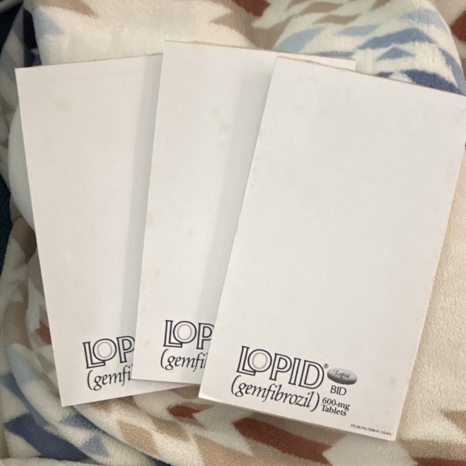 Lopid (gemfibrozil) 600 mg BID Tablets Prescription Paper Pads/Blank Memo Lot