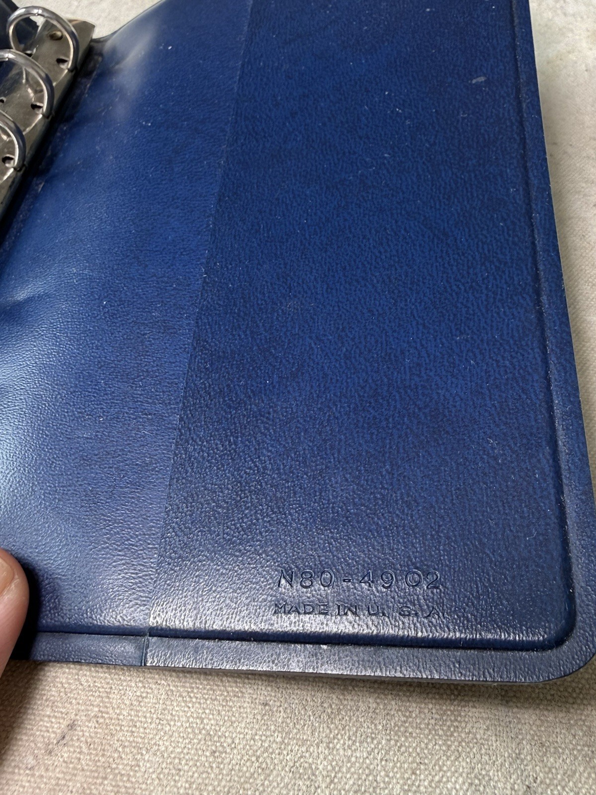 Vintage Burroughs Wellcome 6-Ring Binder Pocket Organizer N80-4902 Pharmacy USA