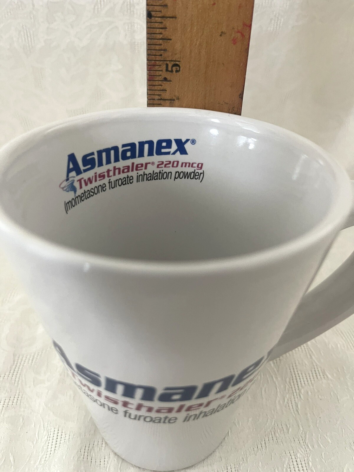 Asmanex Asthma Drug Rep Advertising Coffee Mug Cup – Pharma Promo RARE