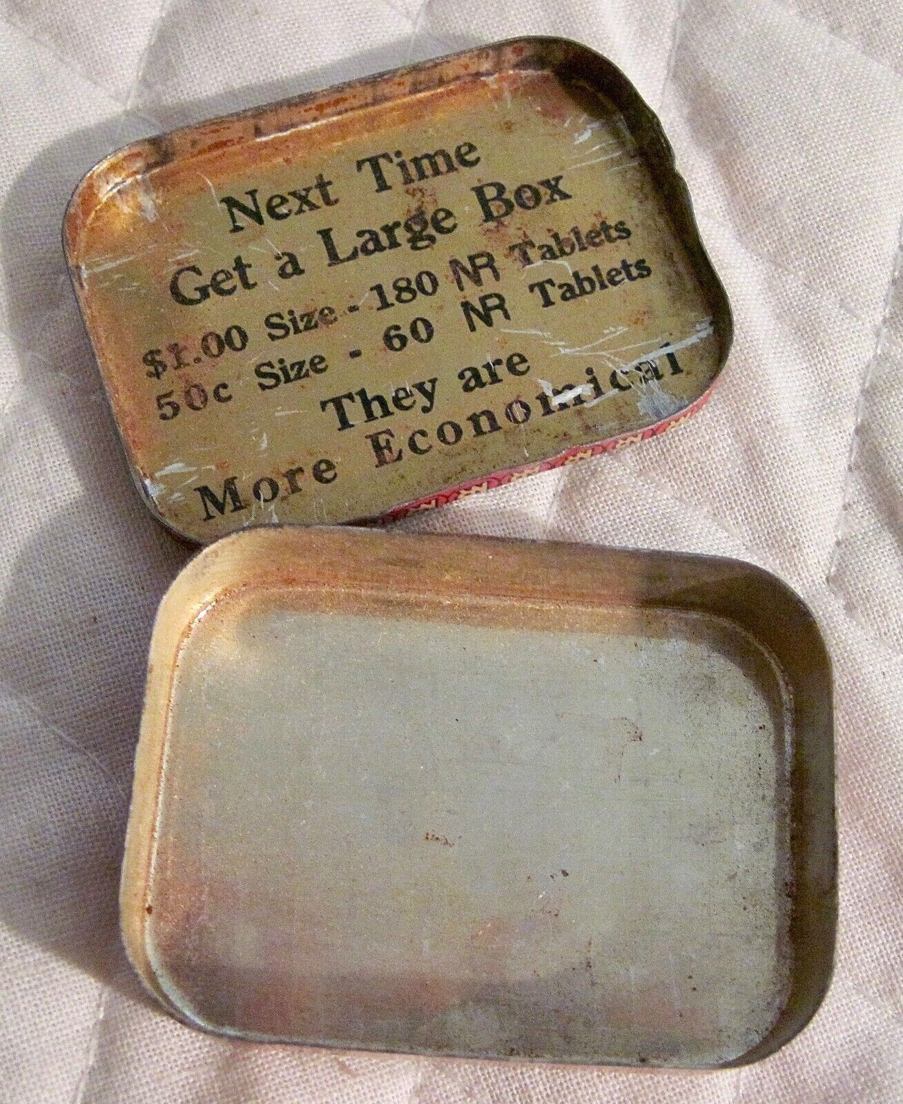 Vintage Tin “Natures Remedy Laxative Tablets” – Empty Tin