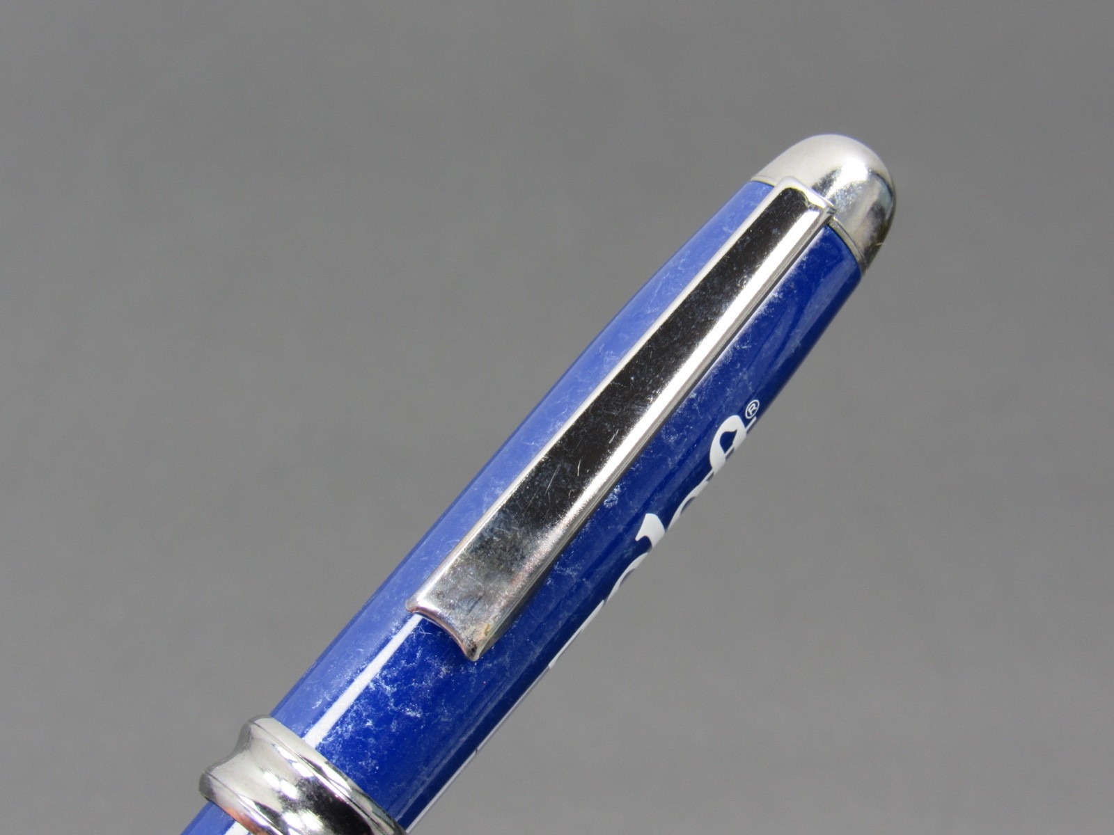Zoloft Silver & Blue Marbled Metal PEN Drug Rep Pharmaceutical Promo Advertising