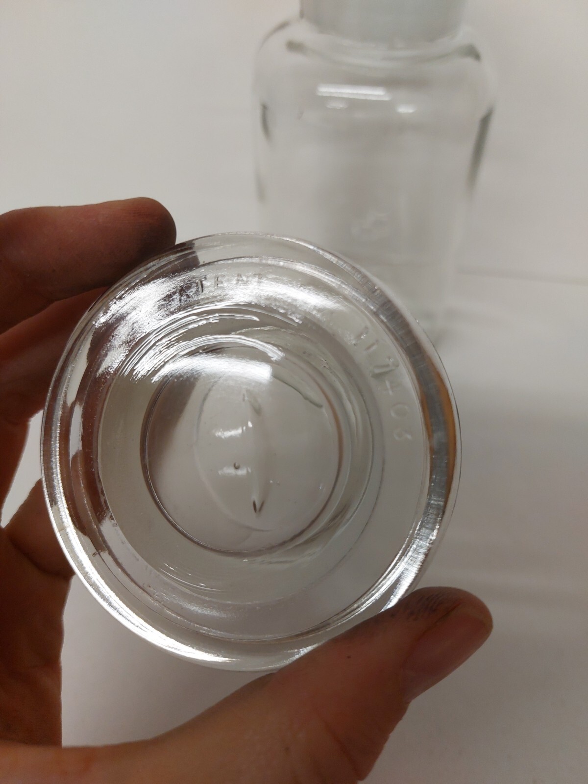 Antique Glass Pharmacy Chemist Apothecary Science Bottle With Stopper