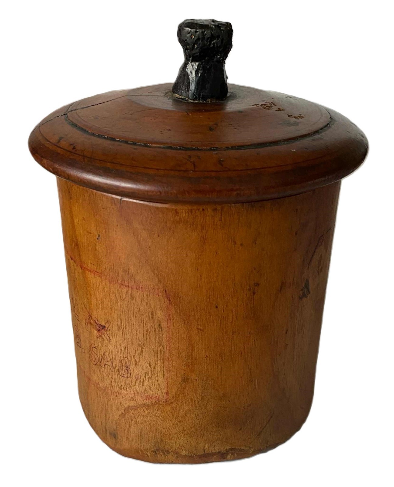 Antique Treen Apothecary Jar with Lid