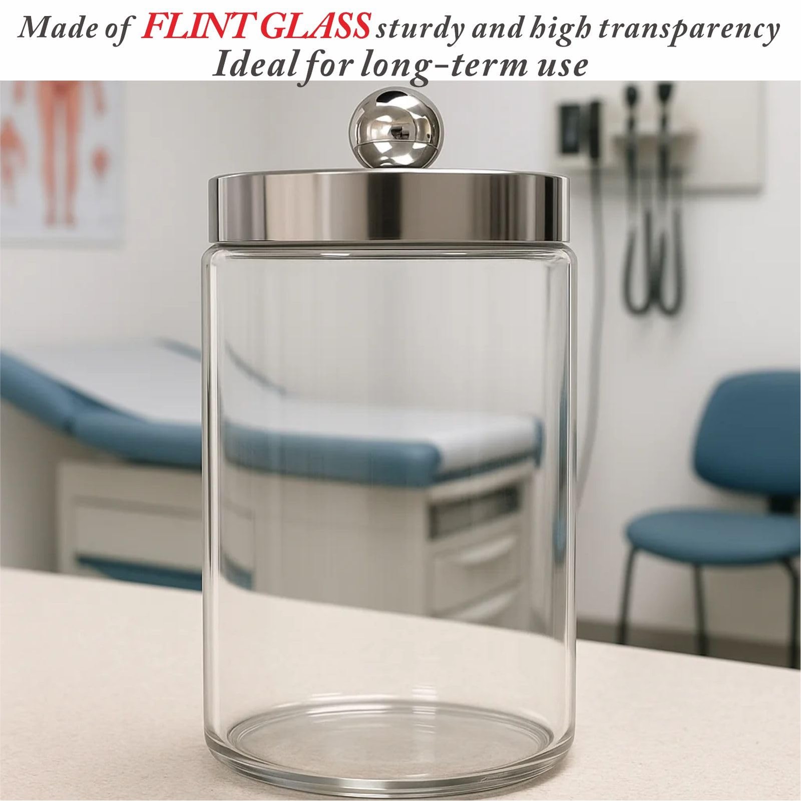 Clinic Glass Sundry Jar Sets – First Aid Organized Supplies Storage Container…
