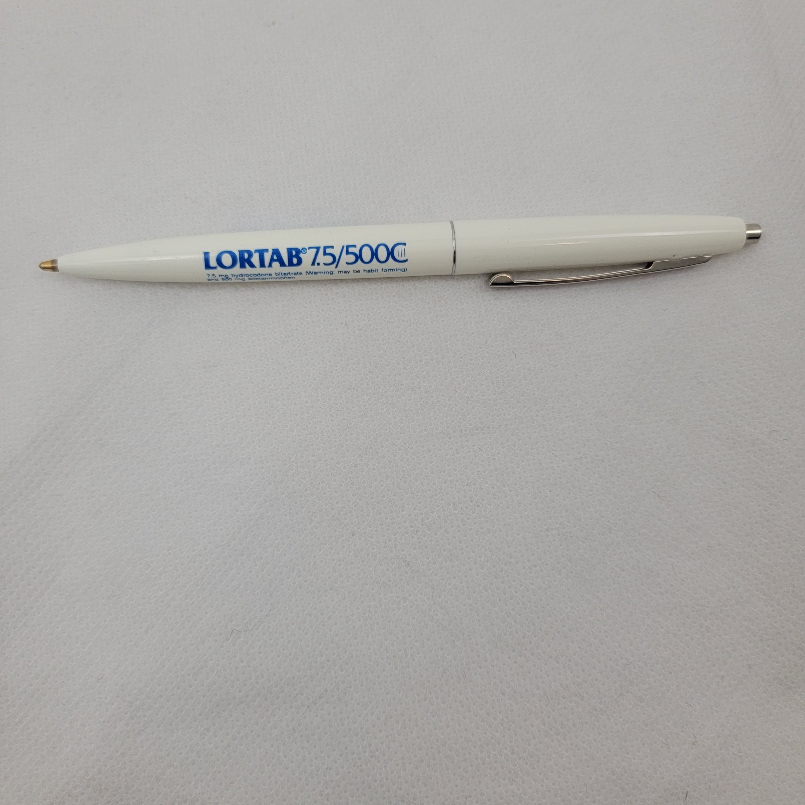 Lortab Hydrocodone PEN Drug Rep Whitby Pharmaceuticals Promo Advertising BIC