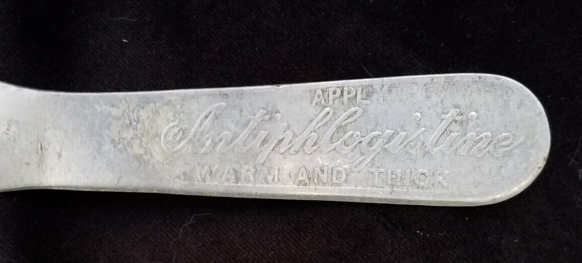 Old Advertising Premium Medicine Applicator Antiphlogistine Poultice Rub Remedy