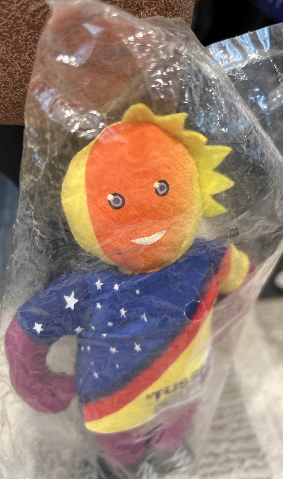 Rare TUSSI-12 Plush Doll Sun Head Drug Rep Pharmaceutical New Old Stock Promo