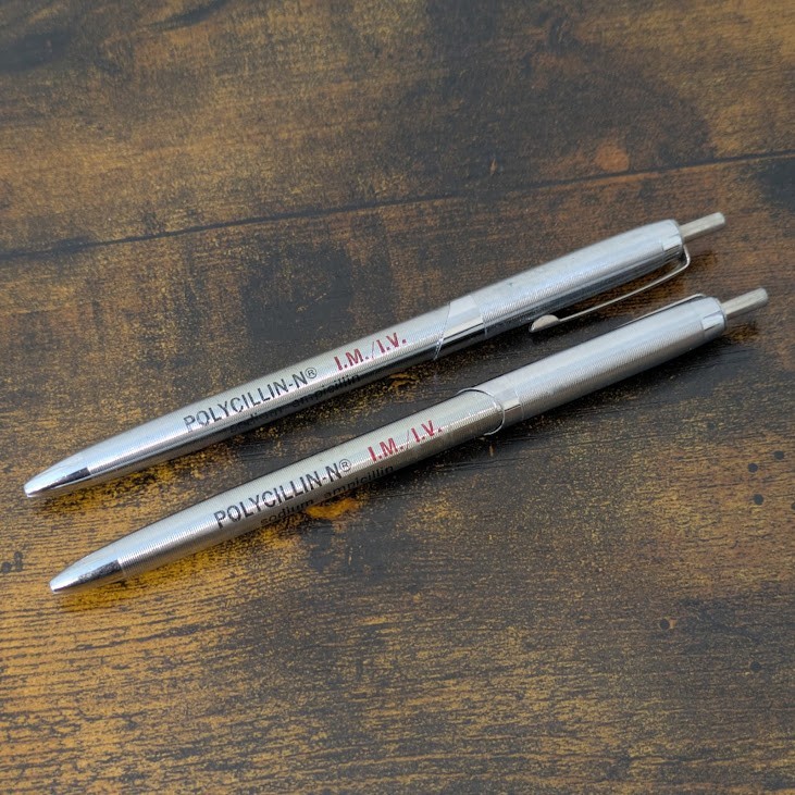 VTG Pharma Advertising Pens Lot 3 Bristol Labs Drug Rep Promo Collectible