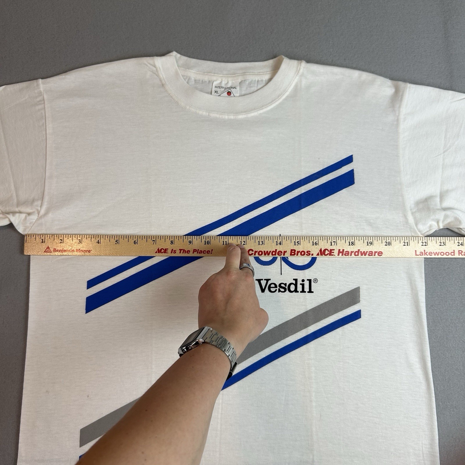 VTG 80s Vesdil Sanofi Aventis Drug Rep T-Shirt XL Single Stitch Pharmaceutical