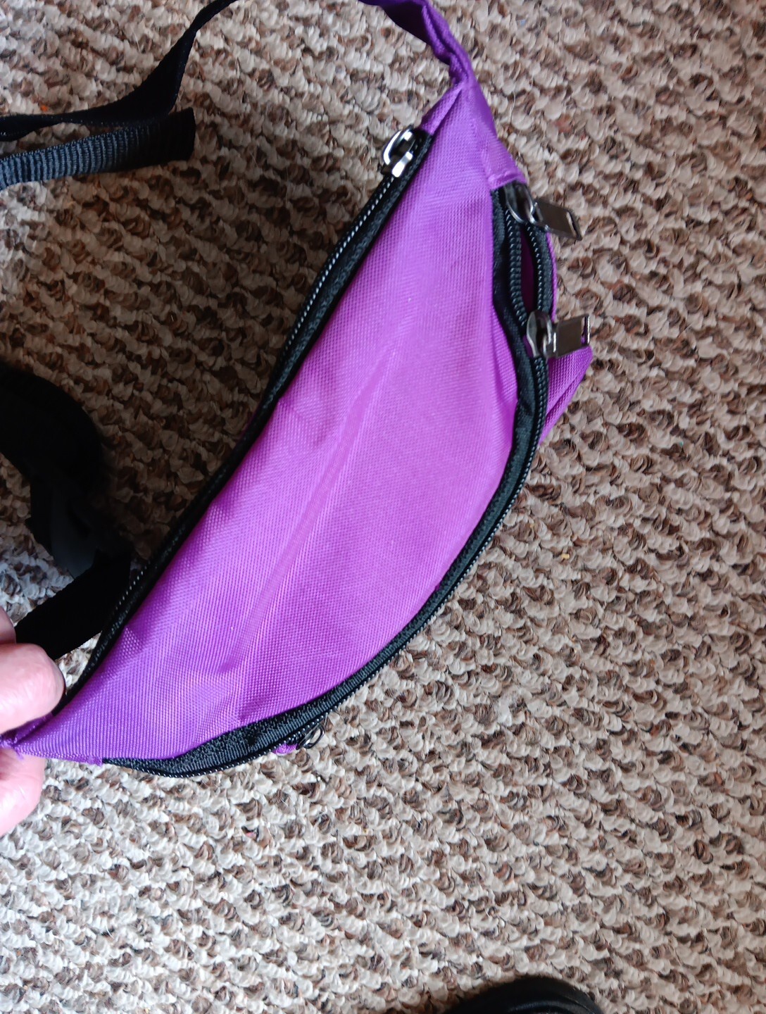 FOSRENOL Pharmaceutical Drug Rep. Advertising Purple Fanny pack 3 zip pockets