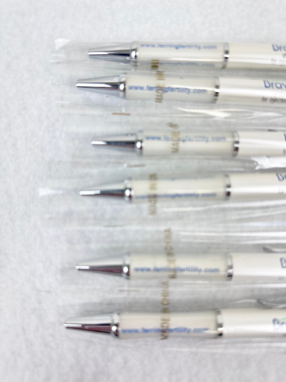 6 BRAVELLE PHARMACEUTICAL PENS – METAL – BRAND NEW