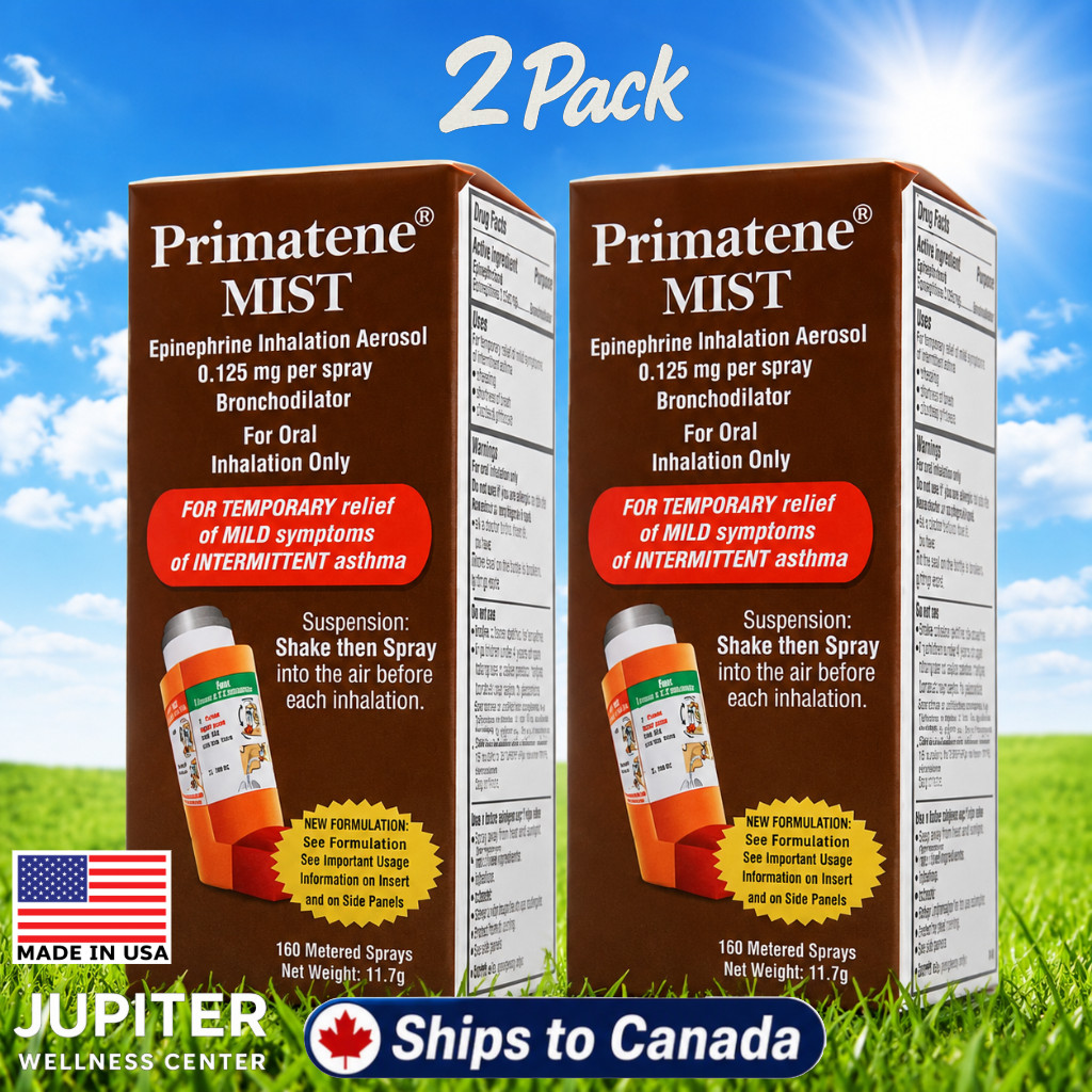 (2 pack) Primatene MIST Epinephrine Oral Inhaler – Ships to Canada