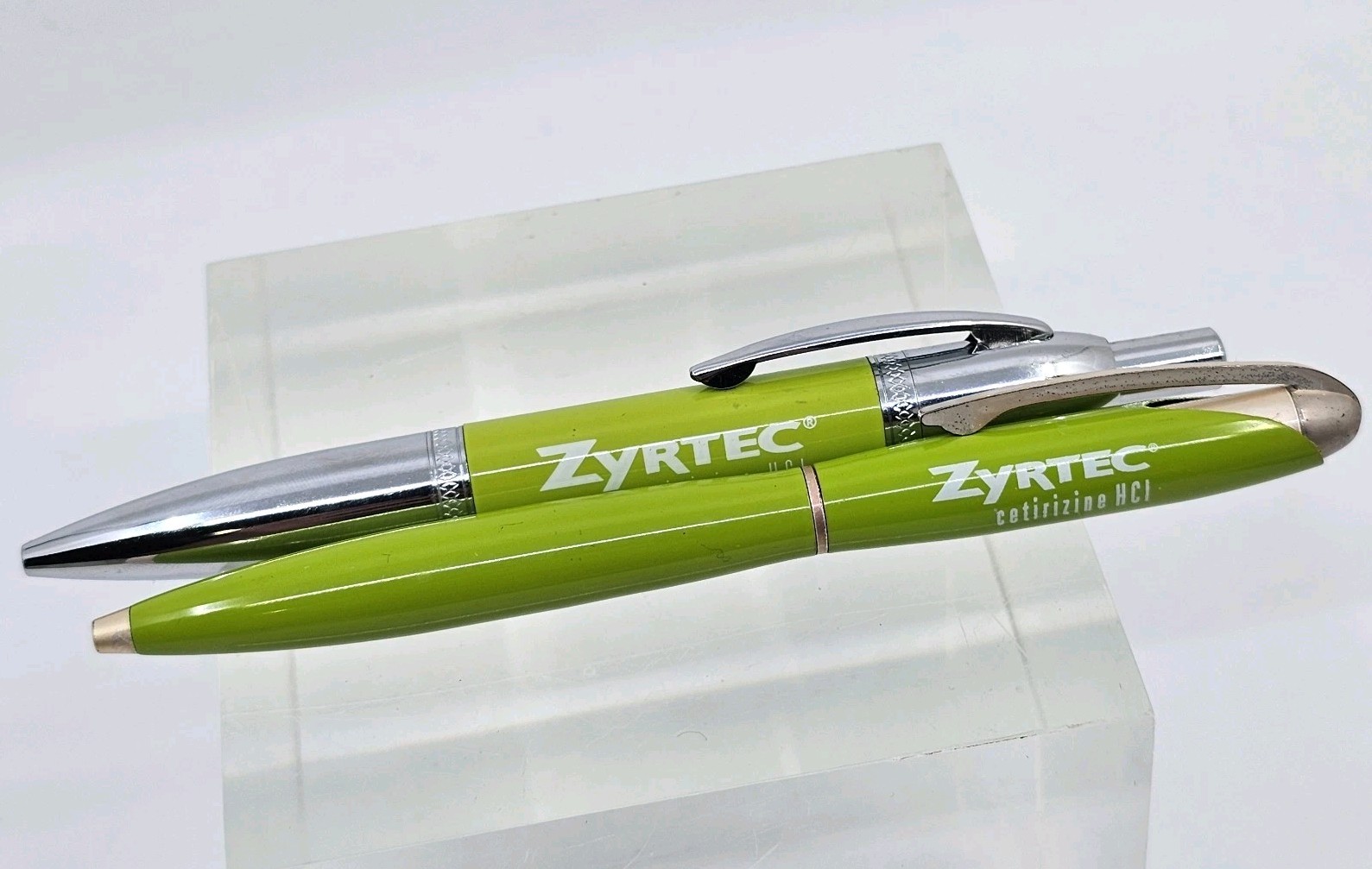 Zyrtec Pharmaceutical Drug Rep Metal Pens Advertising Collectible