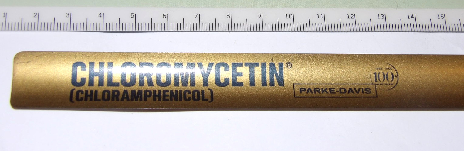 4 VINTAGE 1960s-70s PHARMACUTICAL ADVERTISING RULERS! CIBA/LILLY/PARKE-DAVIS!