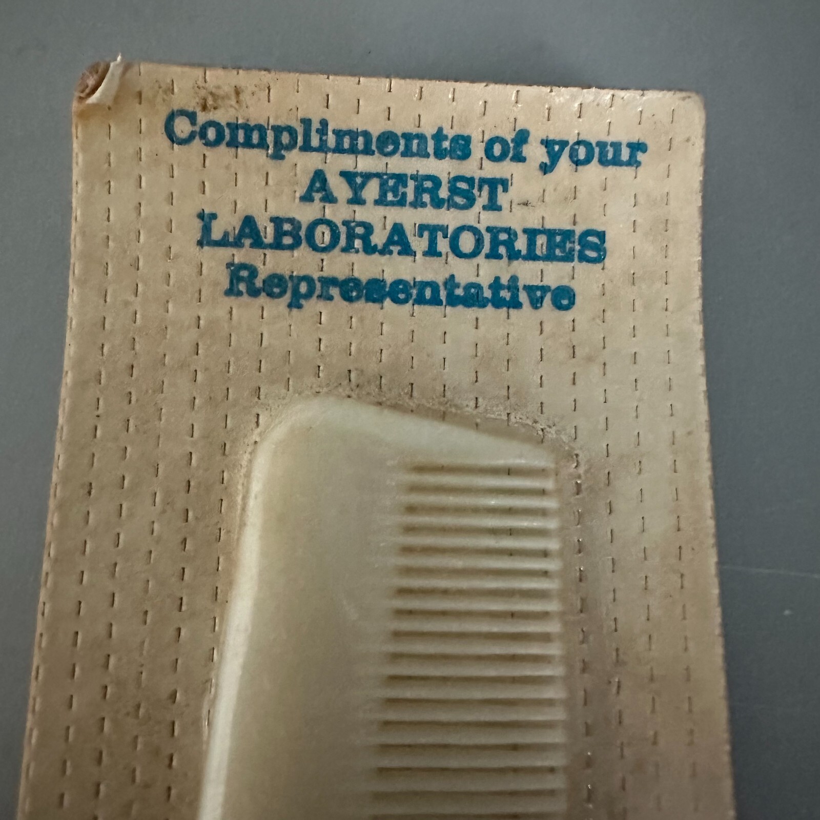 Fluothane Ayerst Laboratories Hair comb promotion collectible NOS