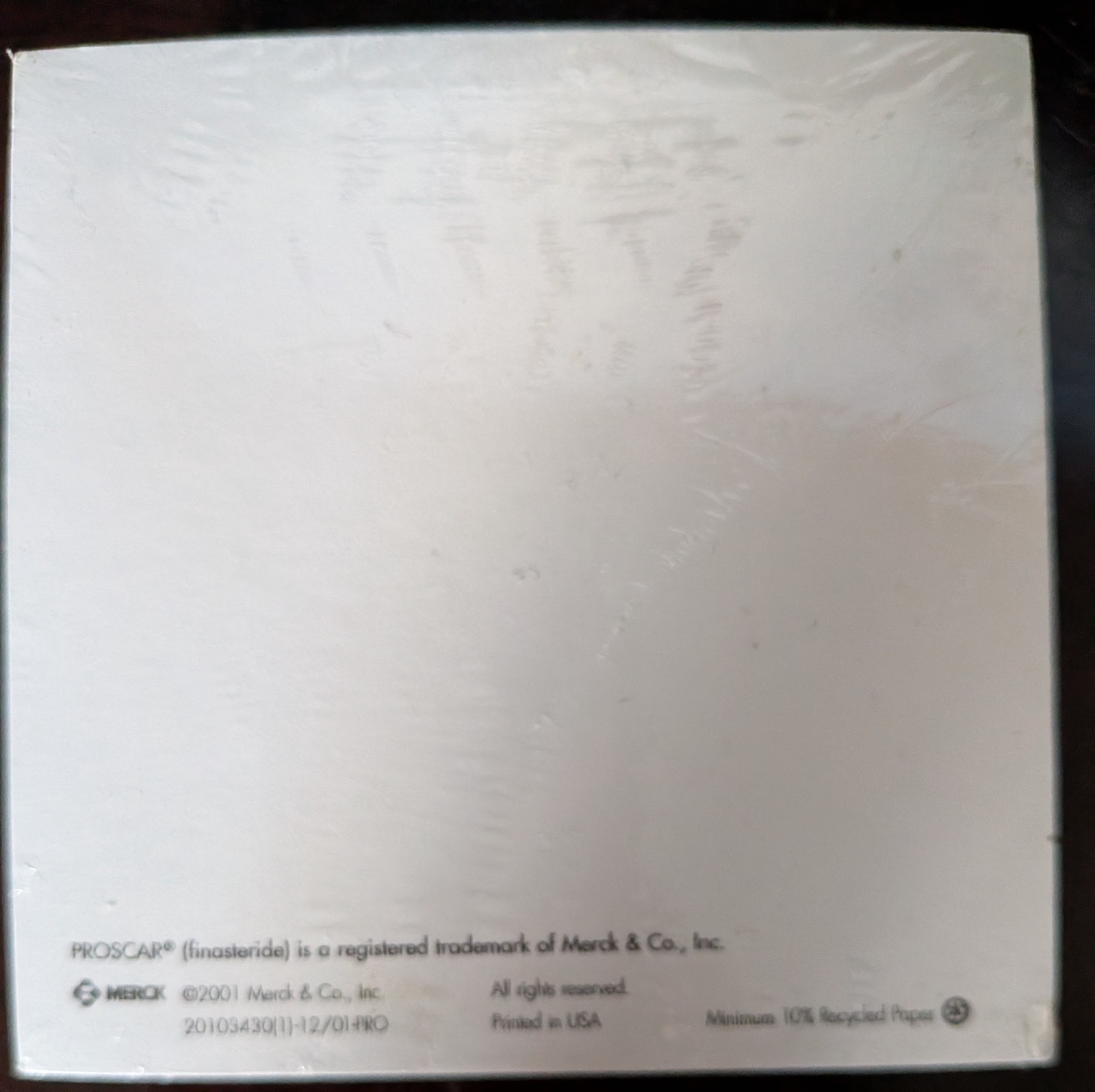 MERCK MEMO PAD BPH Pharma Collectible Drug Rep Urology Prostate 2001