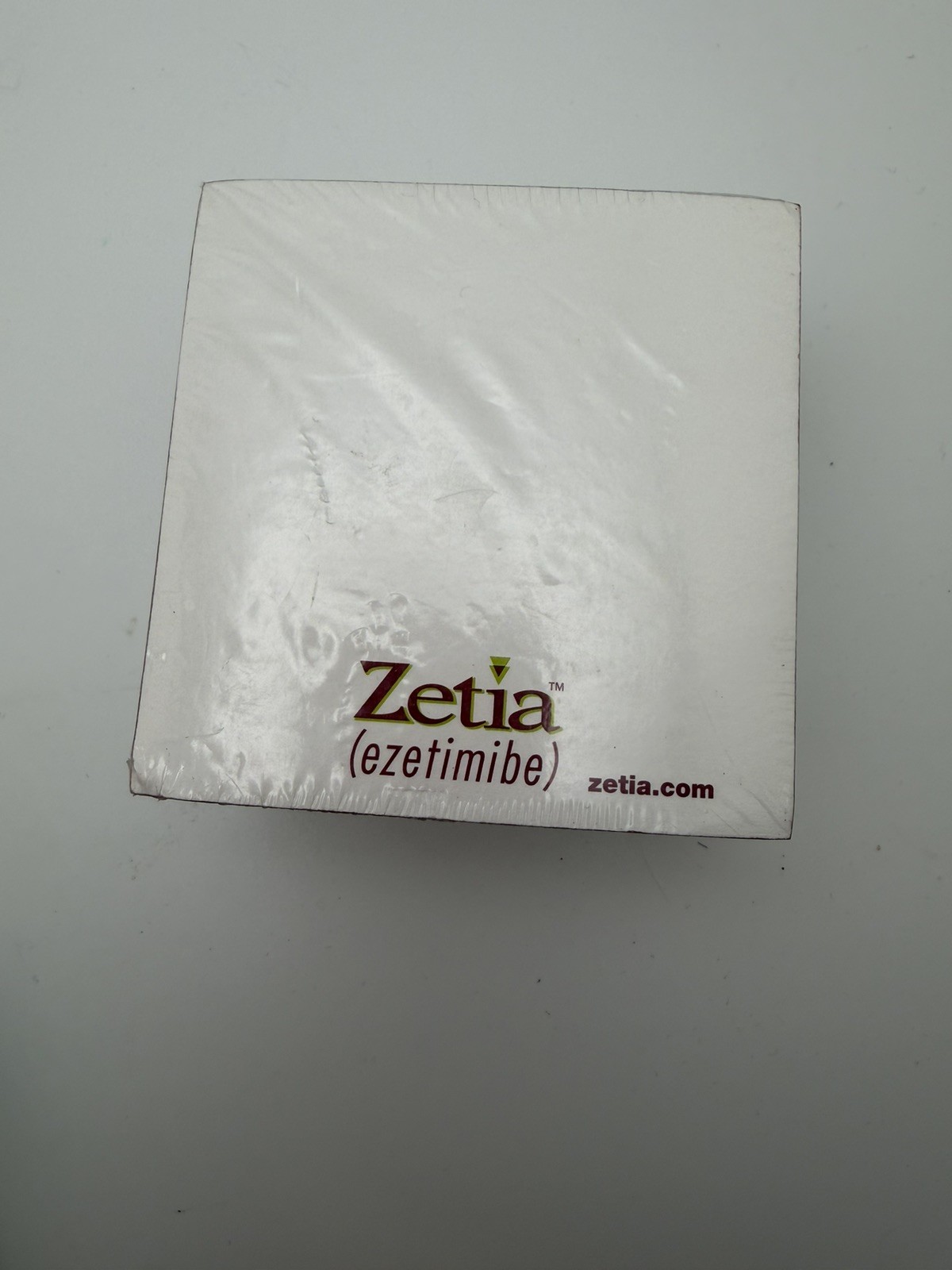 Rx Zetia Drug Rep Pharmaceutical Sealed Note Pad Cube 3.5 X 3.5 X 2” NEW Merck