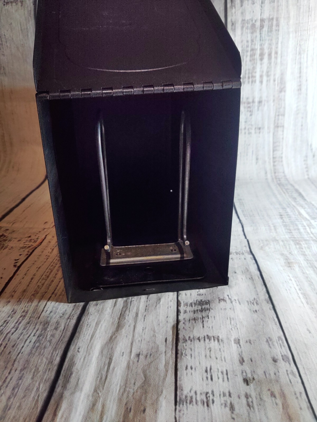 Vintage Black Metal Drugpak Rx Prescription Record File Pharmacy Box, Apothecary