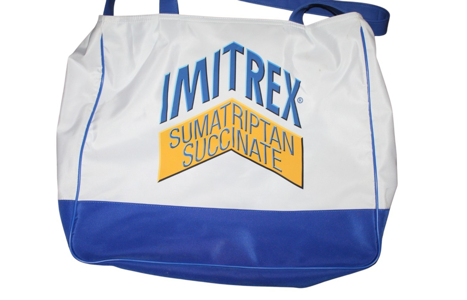 Imitrex Pharmaceutical Tote Bag Heavy Duty Large Drug Rep Promo Zipper Closure