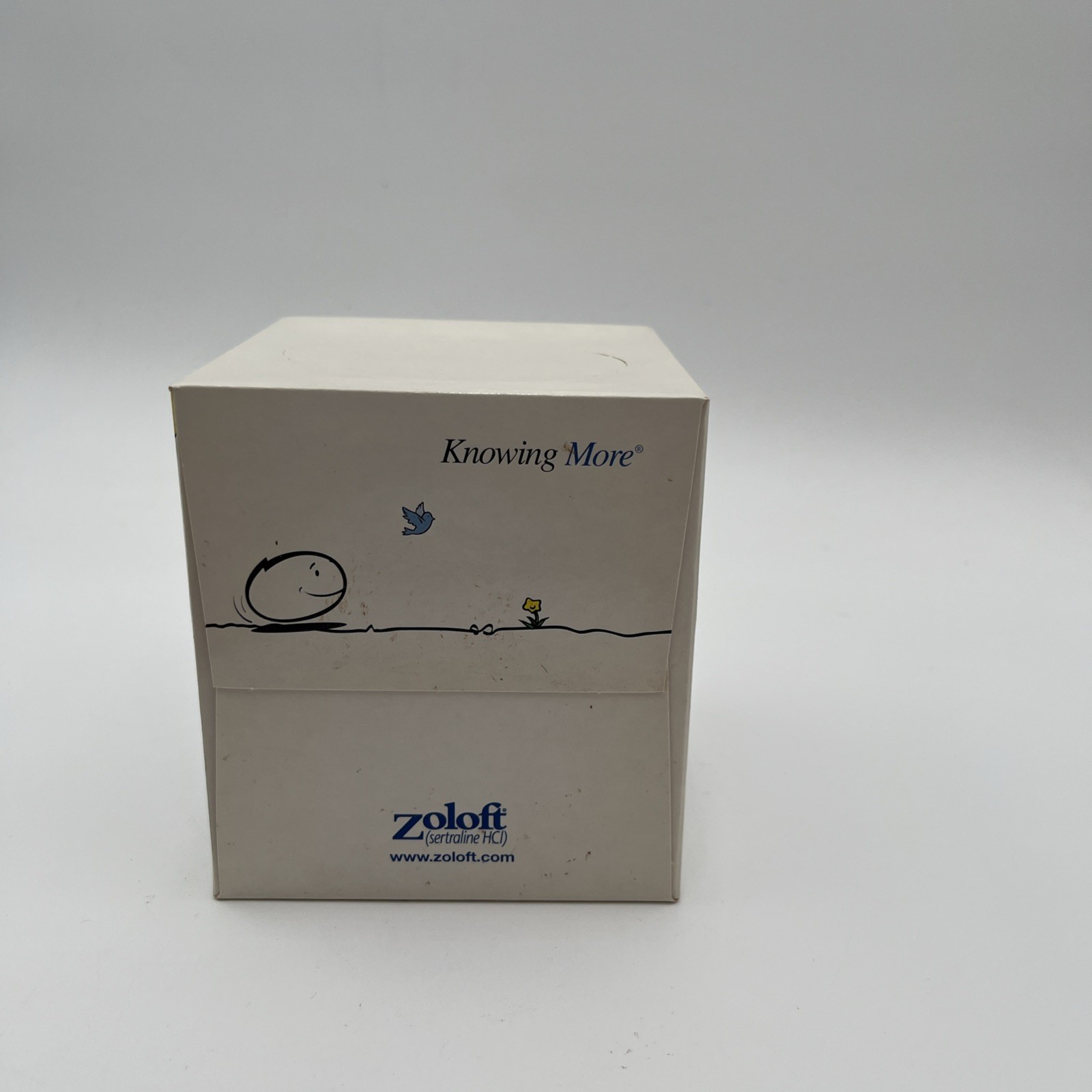 Rare Zoloft Tissue Box Pharmaceutical Drug Rep Promotional Swag Pfizer