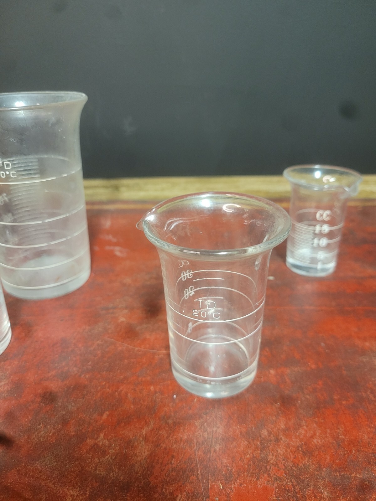 Vintage Nesting Measuring Cups Glass Metric Doctor Apothecary Medicine