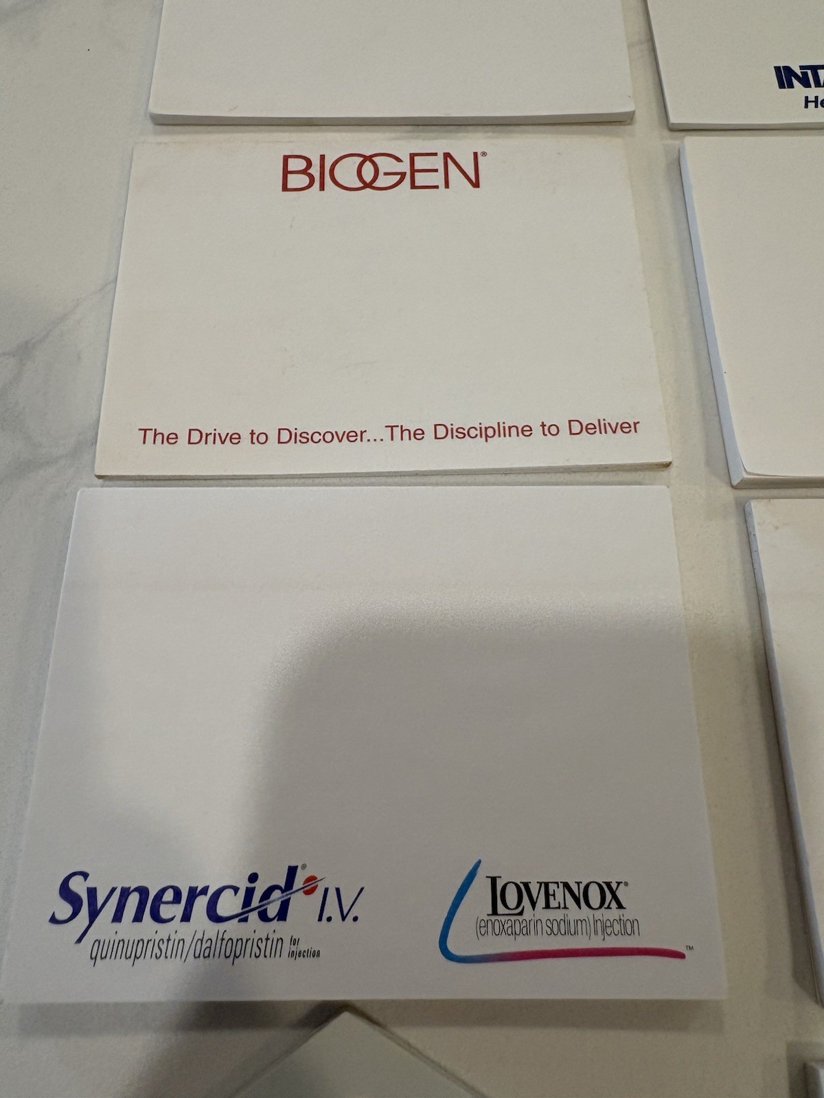 Drug Rep Pharma Swag Lot of Mixed Note Pads Lovenox Biogen Azmacort Intal Zagam