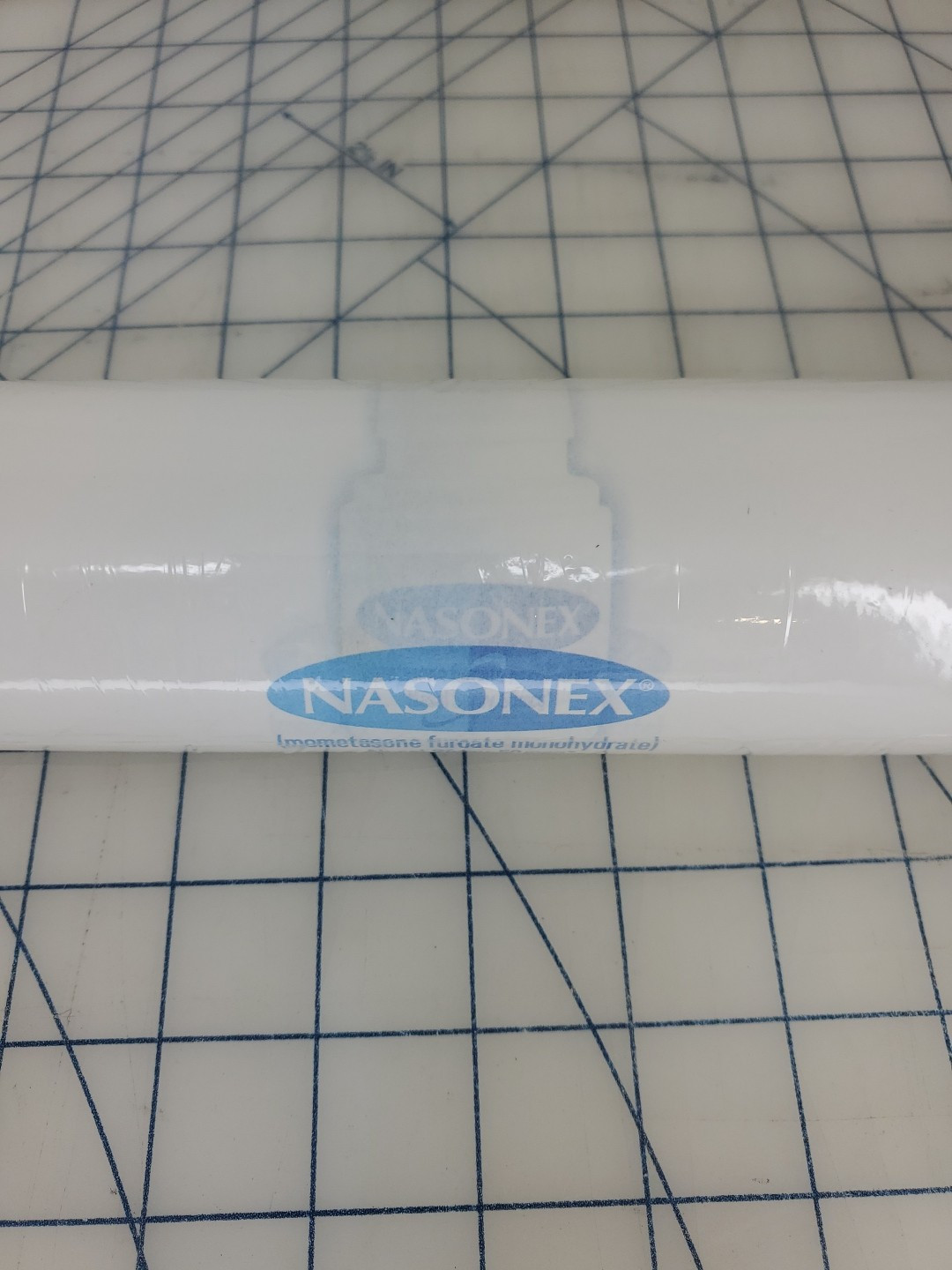 logo print NASONEX nasal spray Drug Rep merch EXAM TABLE PAPER ROLL new 18″ wide