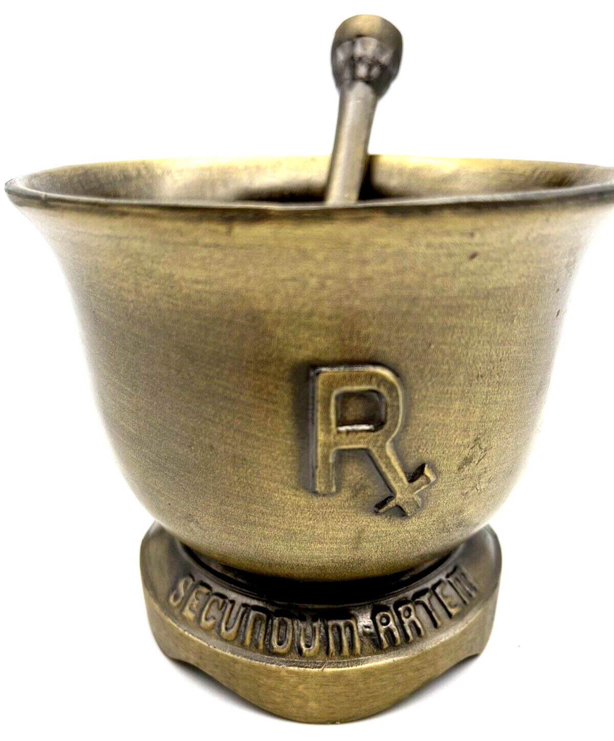 1930 Pharmaceutical Dr. John Morgan 1735 – 1789 Solid Brass Mortar & Pestle