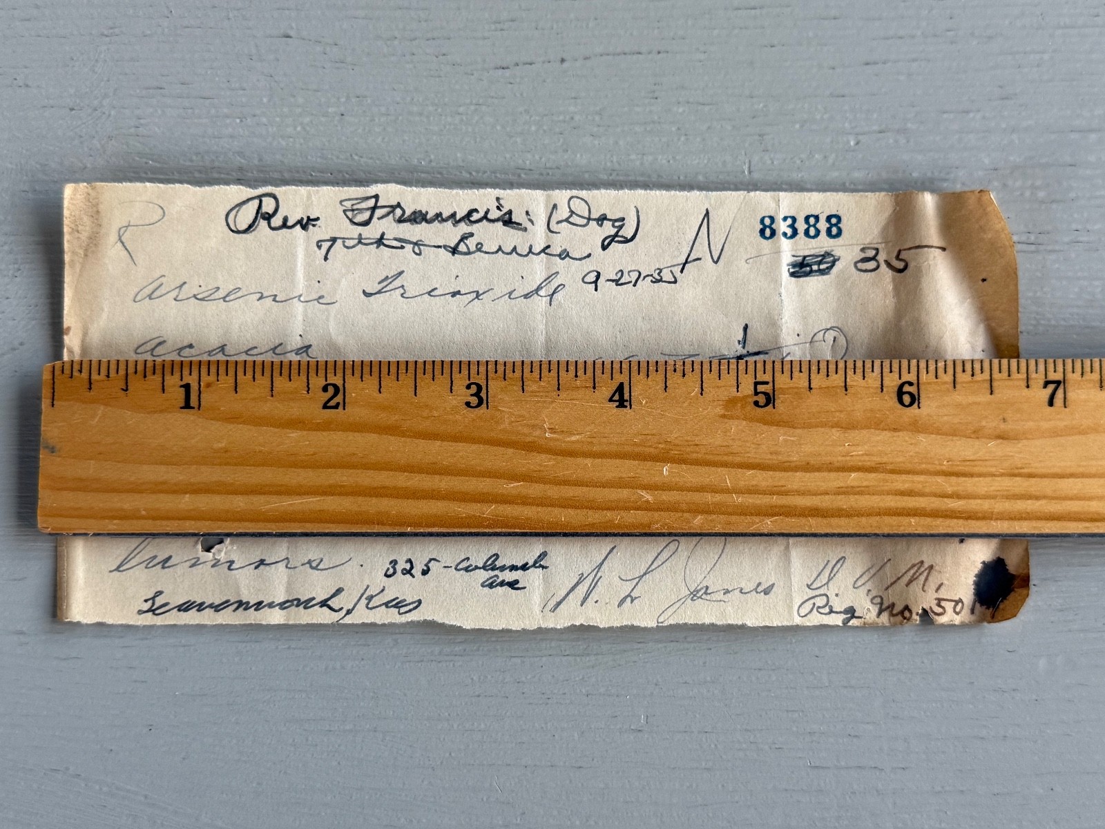 Antique Cocaine Prescription RX for DOG Tumor 1935 Doctor Veterinarian Vintage