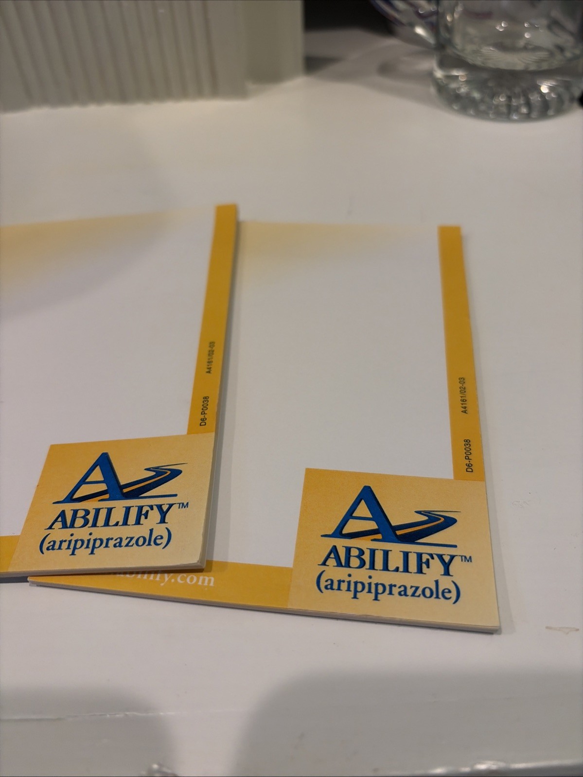 RARE Abilify Drug Rep Merchandise early 2000s come w/ two note pads and pen