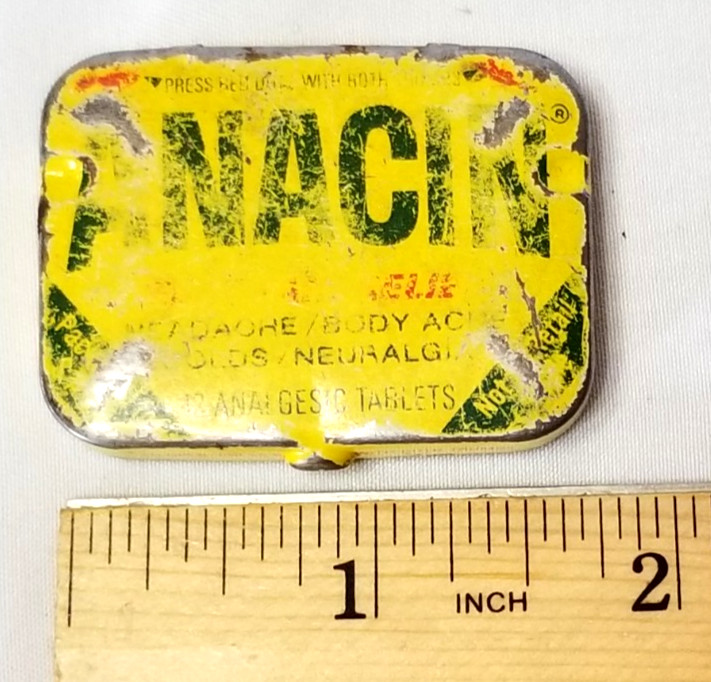 Vintage Anacin Advertising Medicine Tin Empty