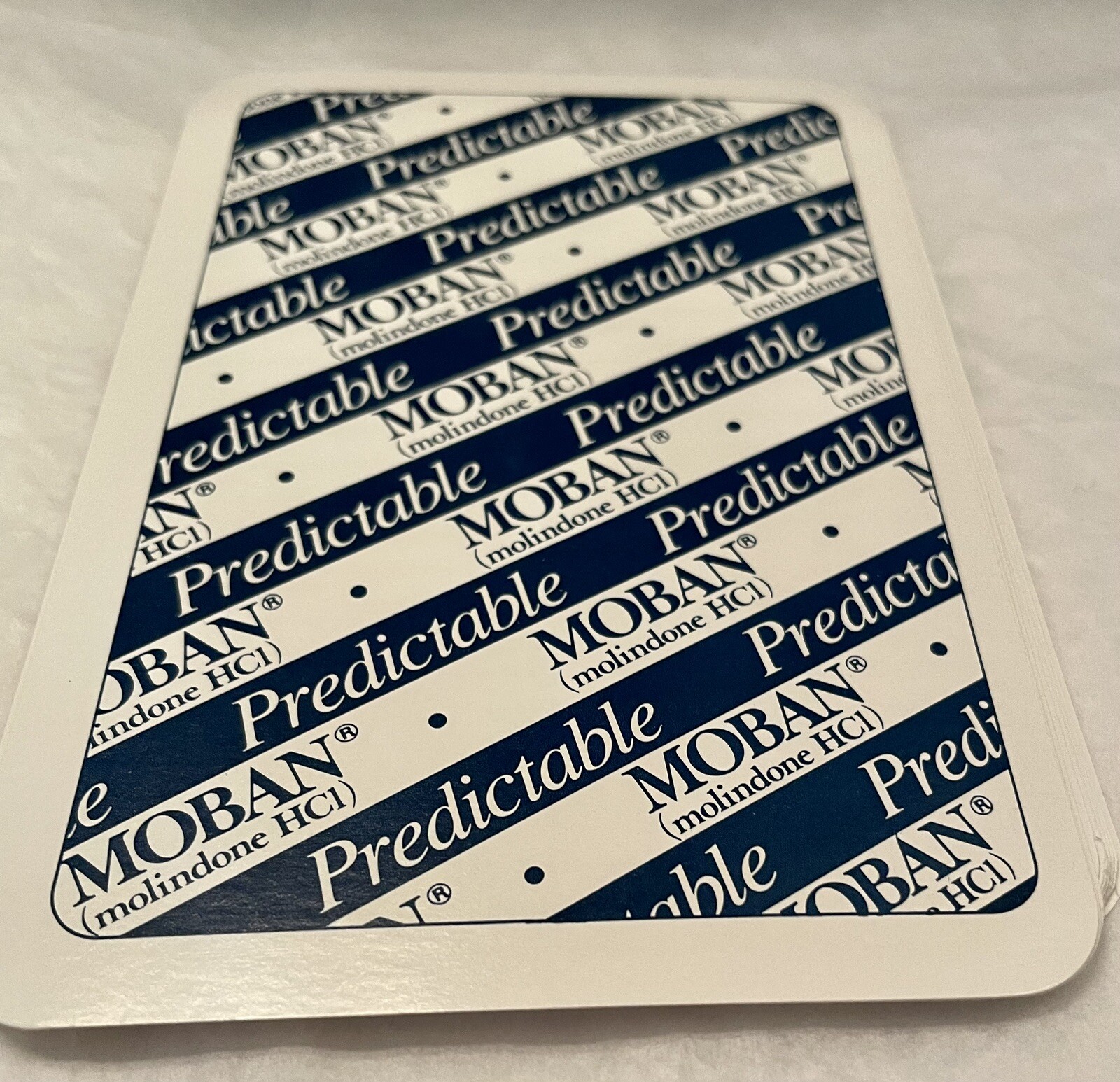 VINTAGE 90’S MOBAN DRUG REP PHARMA PROMO JUMBO PLAYING CARDS + 3 Trick “FEATS”