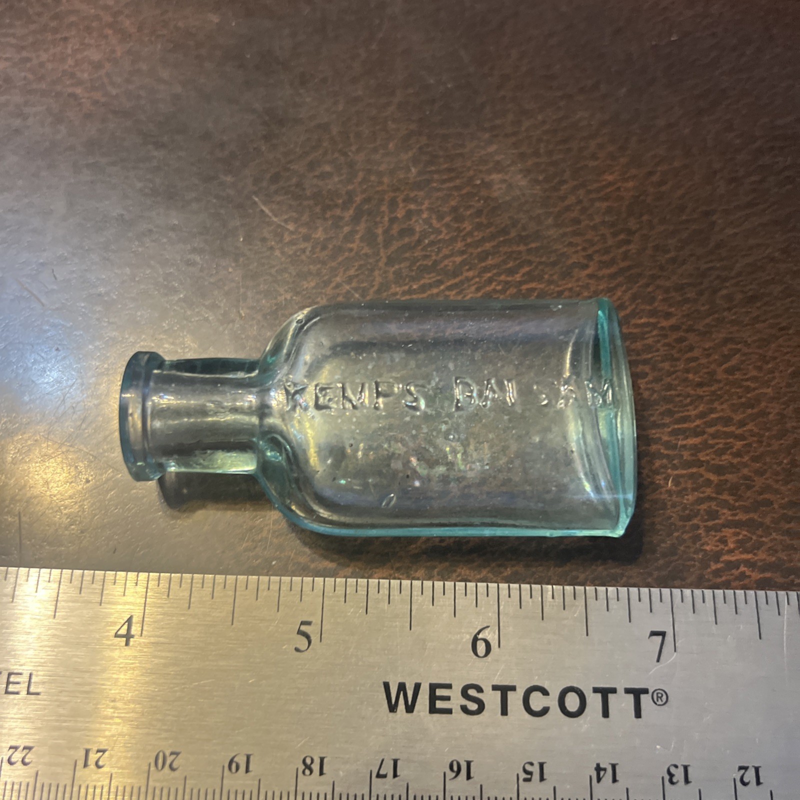 Vintage 1900s Aqua Pharmacy Drug Btl Kemps Balsam