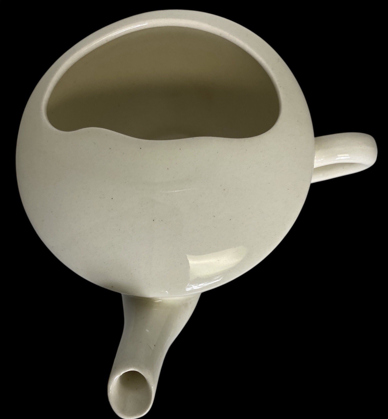 Empire Ware England Ivory Scalloped Invalid Feeder Apothecary Pharmacy Rx