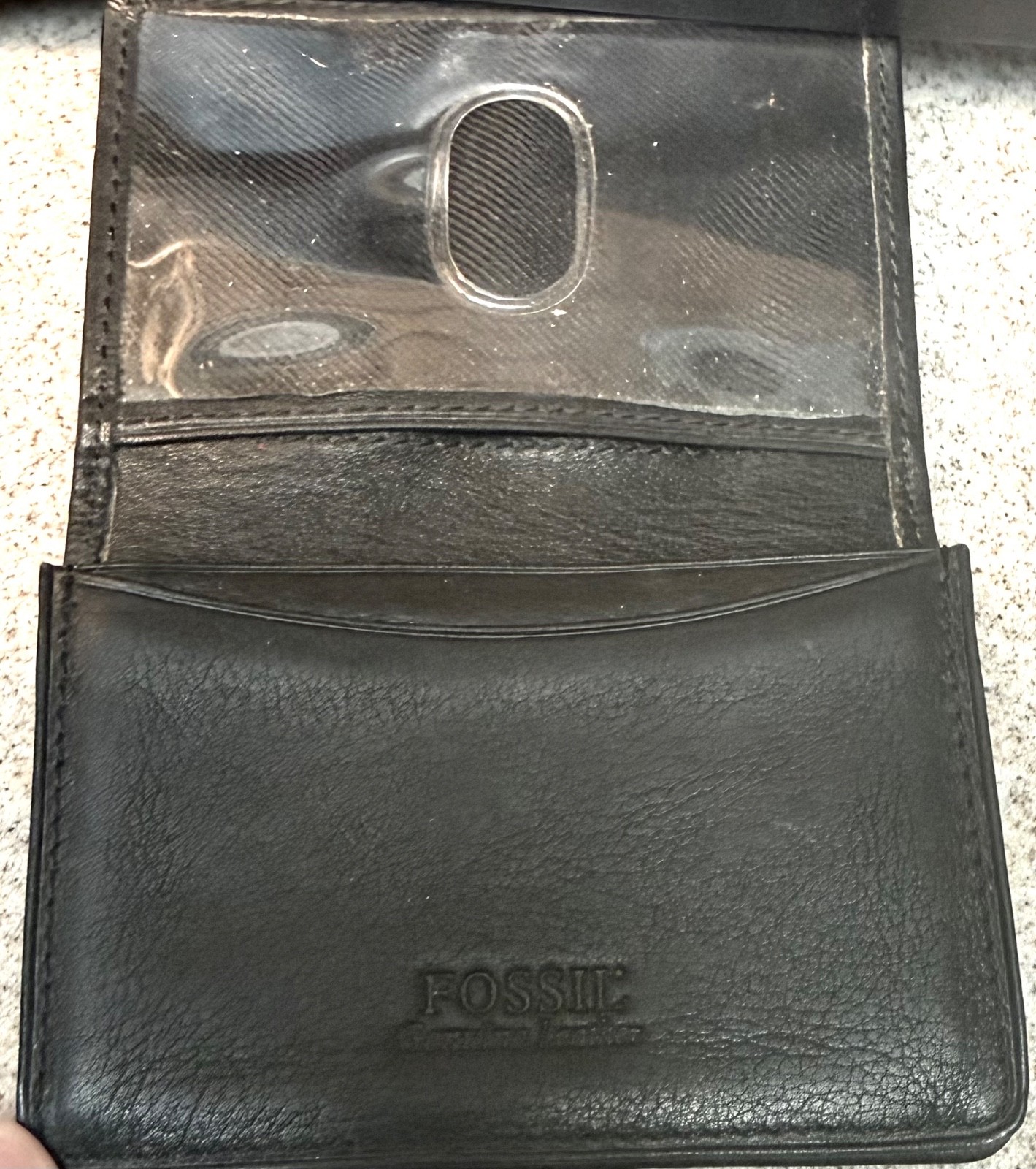 Drug Rep Pharmaceutical Advair Diskus Collectible Leather Card Holder Fossil