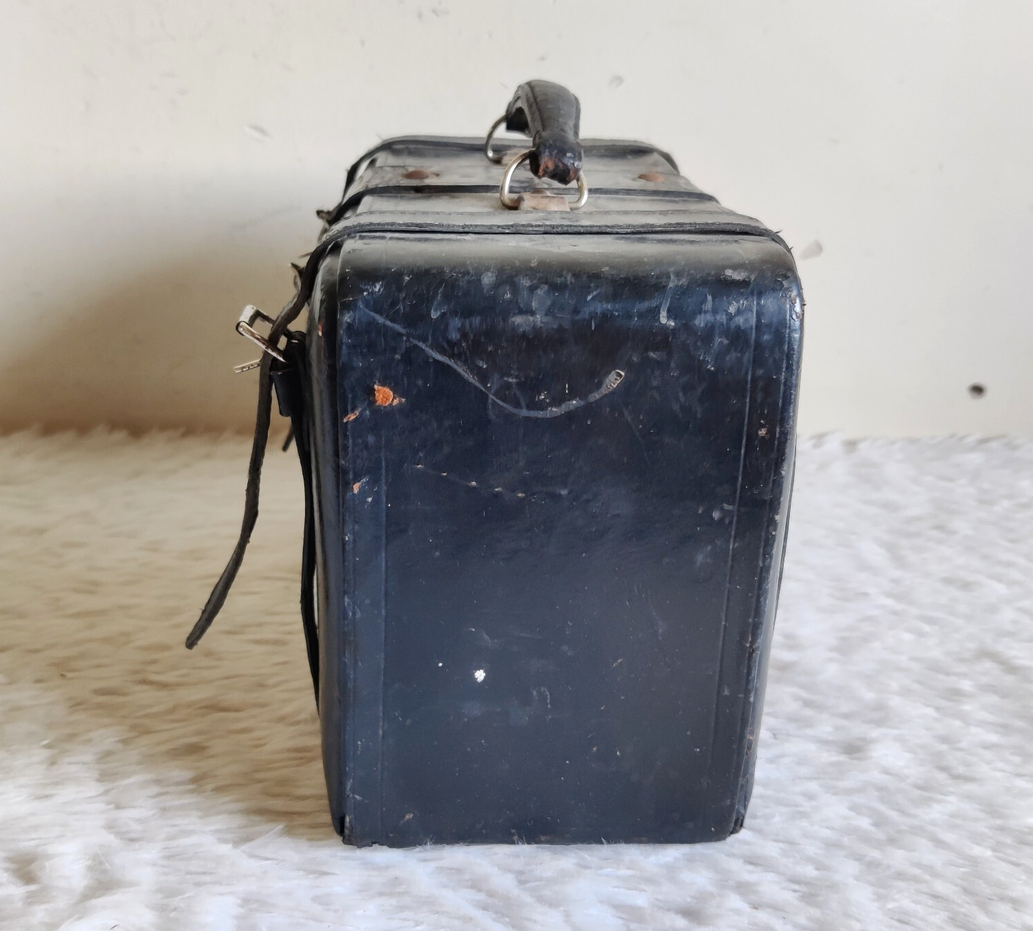 Vintage Fabricks Wood Leather Homoeopathic USA Medicine Case Travel LETH113