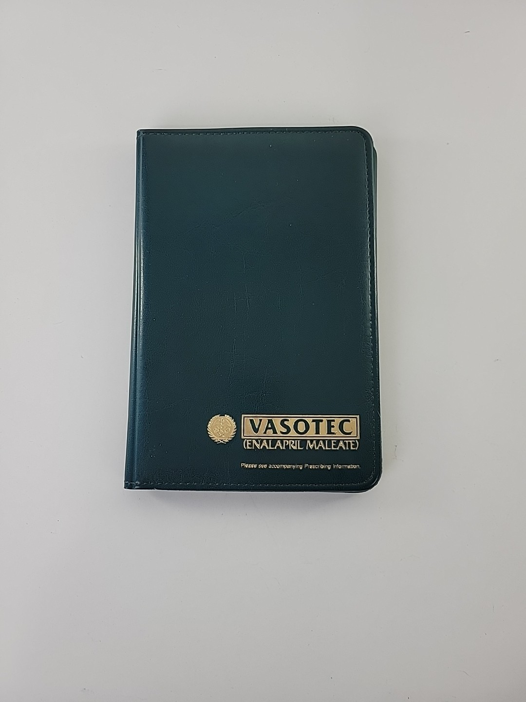 VTG Pharmaceutical Vasotec (Enalapril Maleate) Advertise Notebook Green With Pen