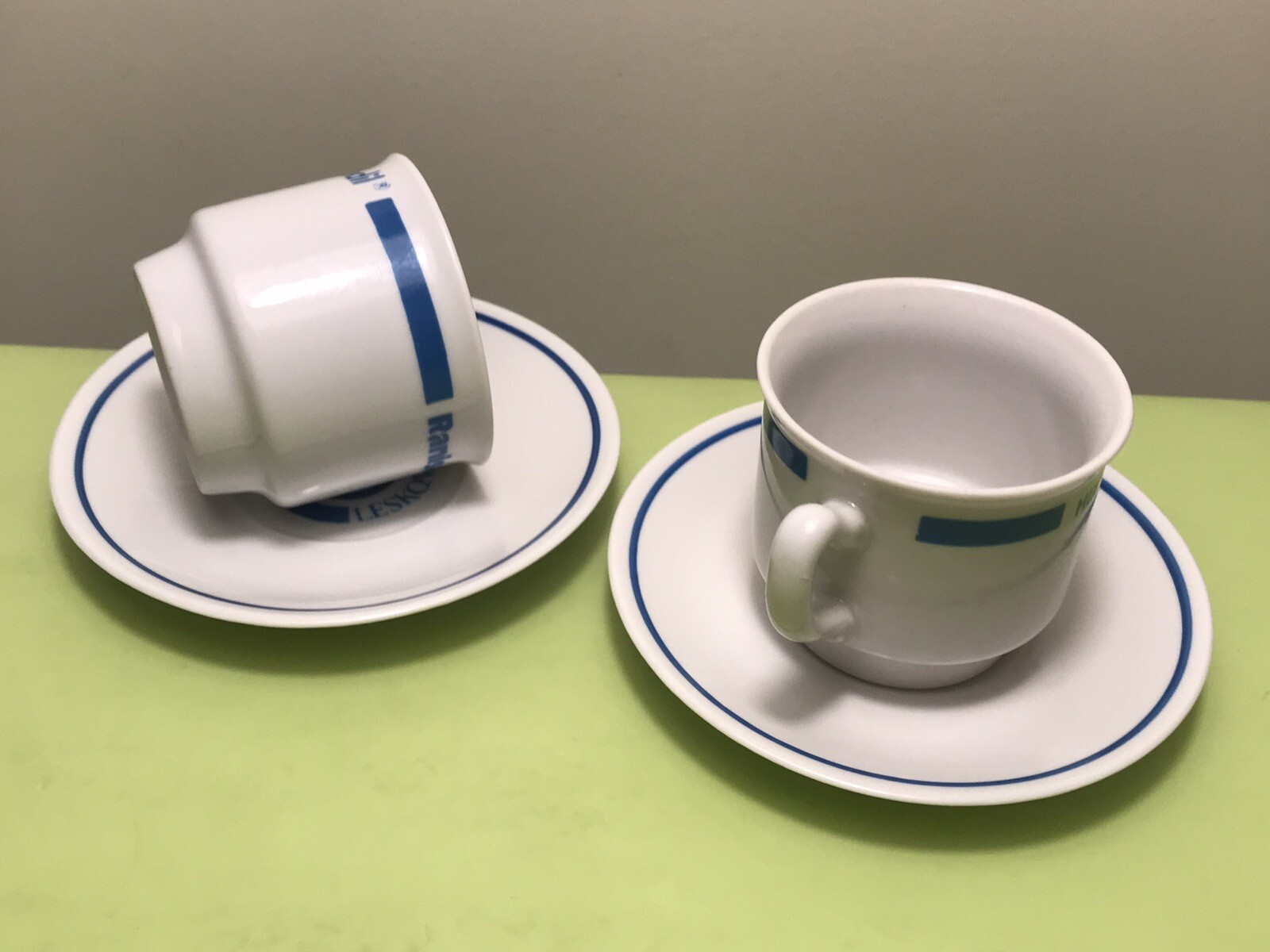 OLD PHARMACEUTICAL MEDICINE RANISAN LECEDIL.. DRUG ADVERTISING COFFEE SET 1970’s