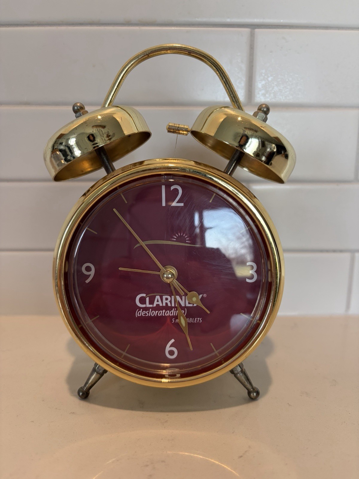 Clarinex Advertising pharmaceutical Clock–clock works-alarm Untested