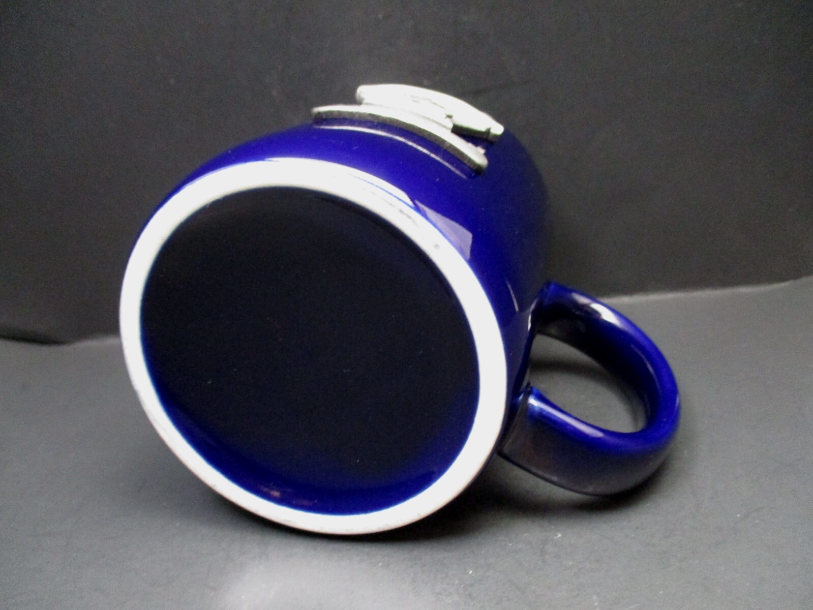 RX Pharmacist Coffee Mug / Cup Raised Pewter Metal LOGO Piece Pharmacy
