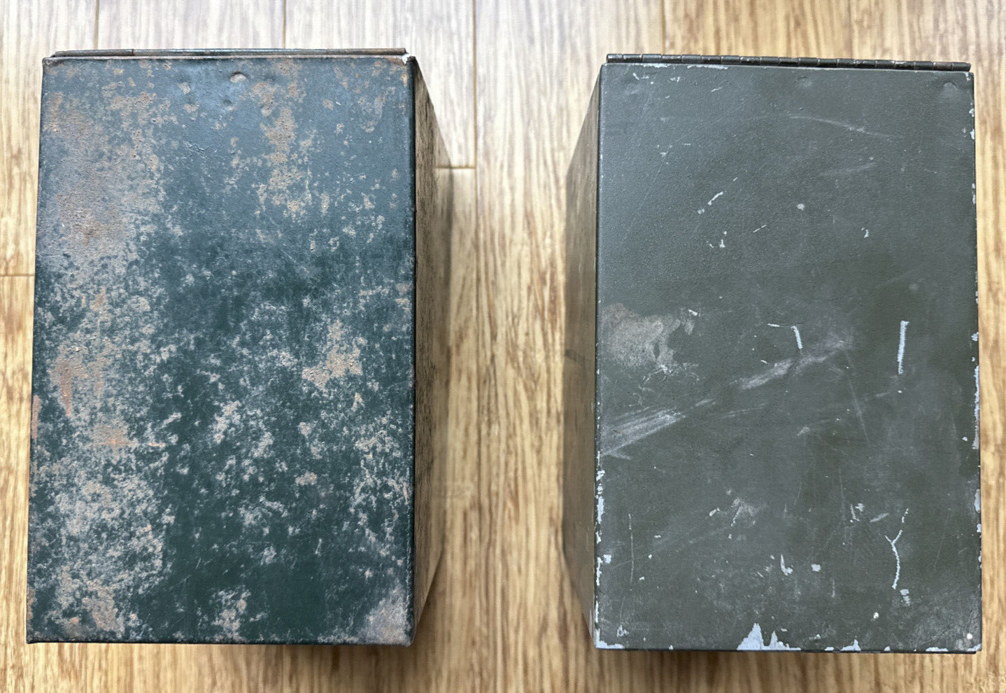Vintage Phillips Metal File Pharmacy Prescription Box – two