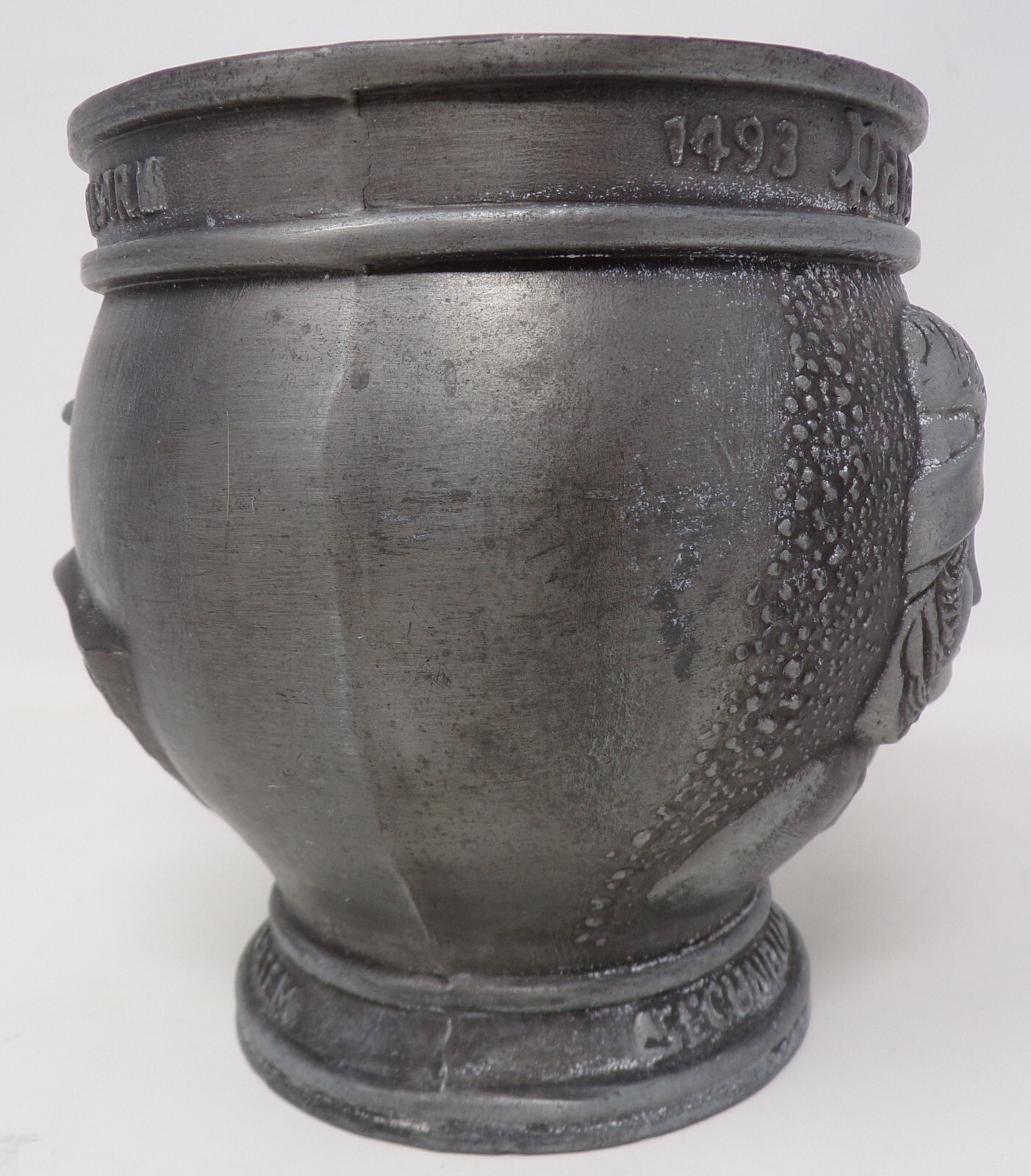 Vintage Pewter Mortar & Pestle Display Only By Schering Corp. 1988