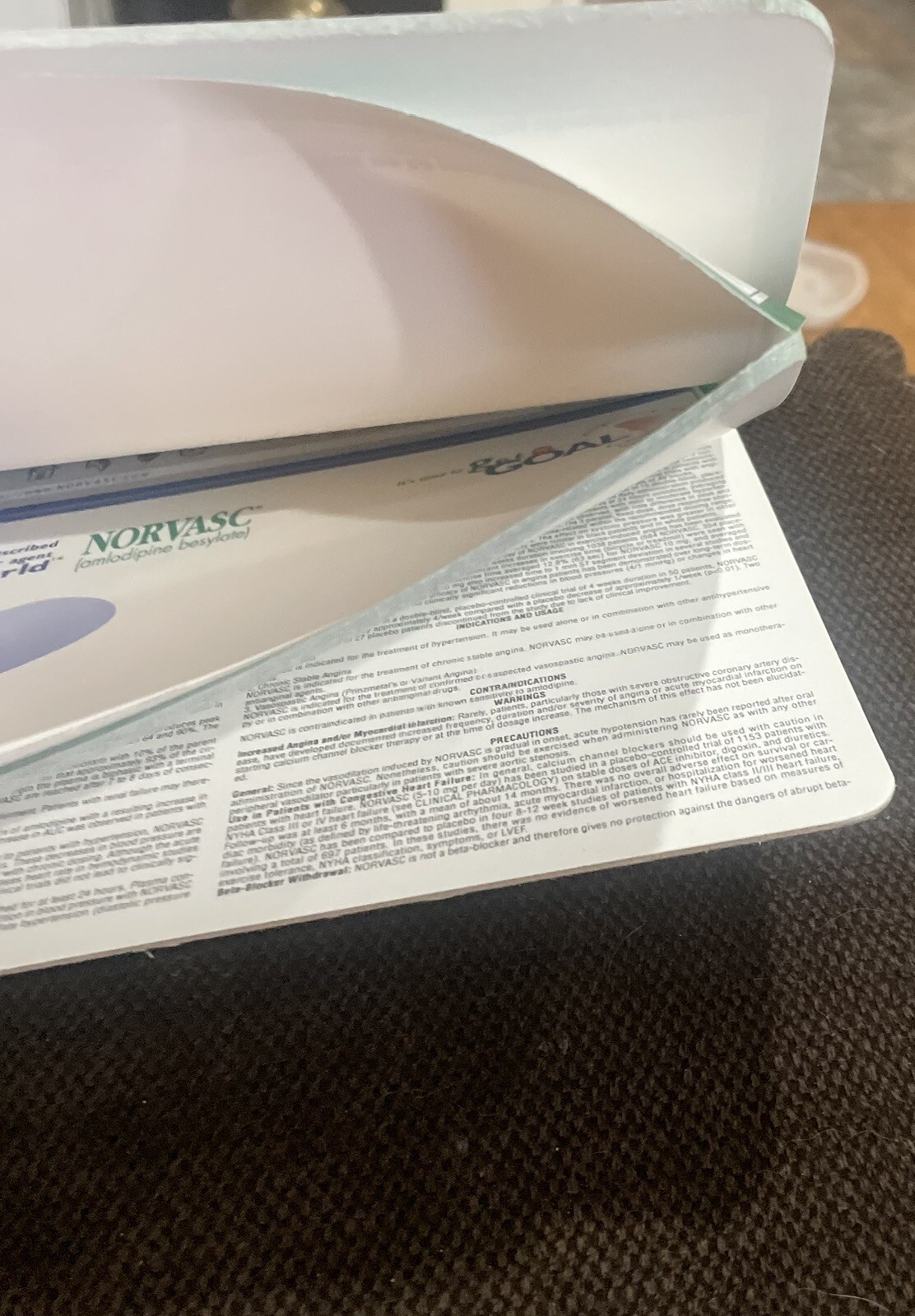 NORVASC-Pfizer pharmaceutical-drug promo mouse/note pad-8×6″-23 Sheets
