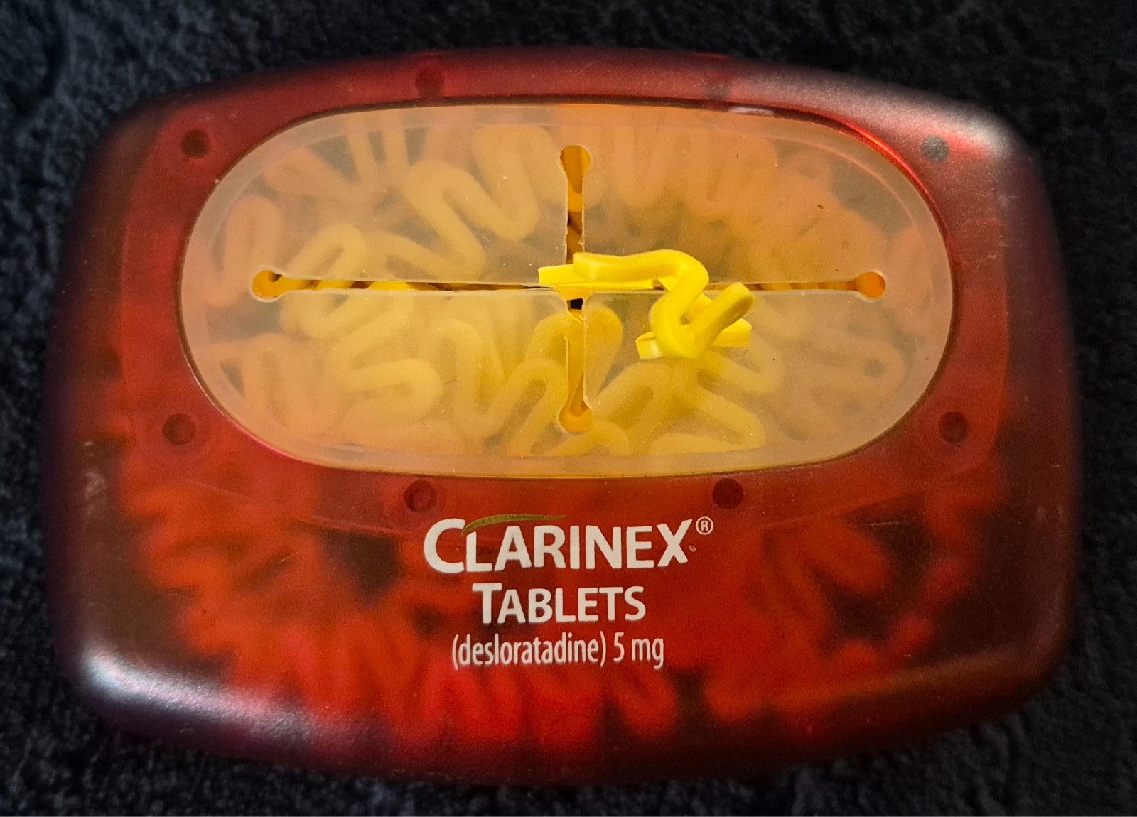 Clarinex Drug Rep Advertising Rubber Band Holder Vintage Medical Office Supplies